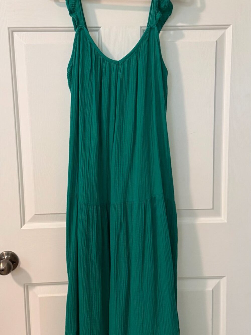 BB Dakota & Steve Madden Gauze Tiered Maxi Dress (Set of 2) Blue & Green Size M